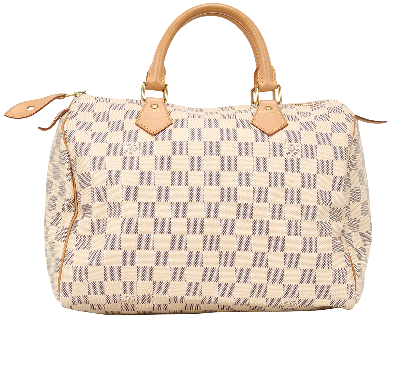 Speedy  30, &pound;795, Handbags, Blue/Cream, Canvas, Back view